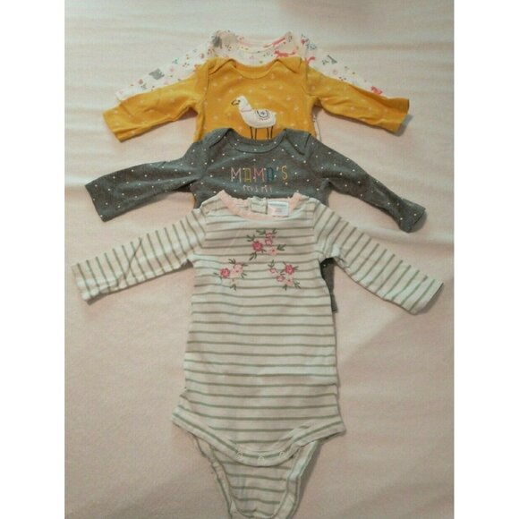 Four Long Sleeve Onesies - Picture 1 of 4